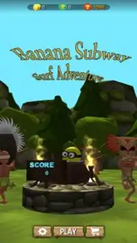 Banana Subway Rush Screen Shot 0