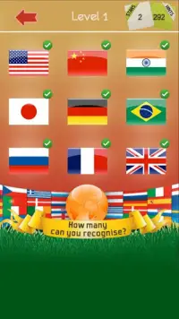 World Flags Quiz Screen Shot 1