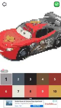 3D Cars Color by Number - LoPoly Pixel art Screen Shot 2