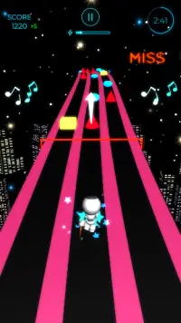 Beat Runner - trò chơi âm nhạc Screen Shot 3