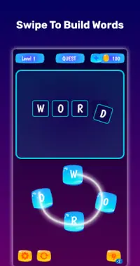 Word Planets : Training Word Brain Puzzle Screen Shot 1