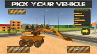 City Heavy Excavator Crane Sim Screen Shot 1