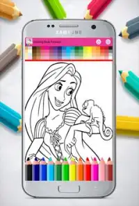 the coloring book dolls magical Screen Shot 1