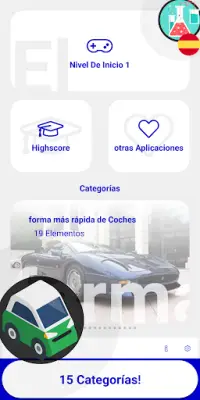 Coche Quiz Juego 2019 (español) Screen Shot 0