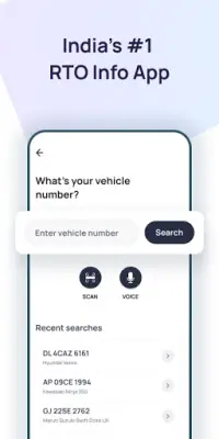 Carinfo: RTO Vehicle Information Screen Shot 1