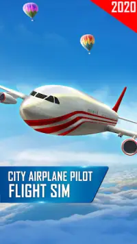 City Flight Airplane Pilot - New Fly Plane Games Screen Shot 0