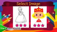 Раскраски маленькая принцесса Screen Shot 2