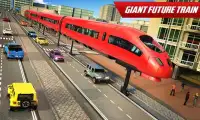 Modern train simulator drive jogo trem futurista Screen Shot 1