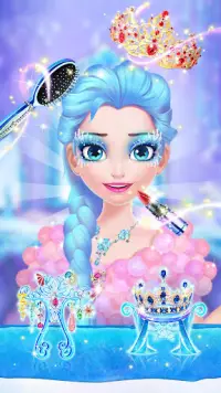 Макияж принцессы льда Screen Shot 3