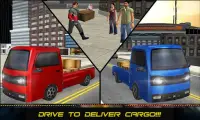 Mini sopir truk angkutan 3D Screen Shot 2