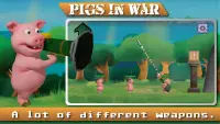 Angry  Pigs In War Strategy offline Games Screen Shot 0