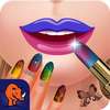 Princess Lipstick Nail Polish Factory: Girls Games