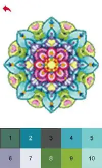 Mandala Art Color by Number - Pixel Art Game Screen Shot 3