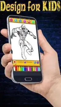 Learn to color Spider Man Screen Shot 3