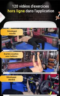 Entraînement Pro Gym (Gym Workouts & Fitness) Screen Shot 3