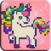 Pixel Art for kids -Color funny pict with numb