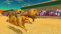 السافانا سباق الحيوانات : ألعاب الحيوانات البرية Screen Shot 0
