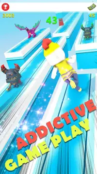 Sky Ice Surfer Adventure: Impossible Track Runner Screen Shot 1