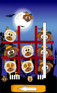 Cat Dog Toe Halloween - 🎃 Tic Tac Toe 🎃 Screen Shot 5