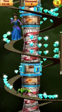 Princess Run - Spiral Twisty Road Screen Shot 1