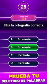 Spelling Quiz -Juego triviales Screen Shot 0