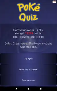 Quiz for Pokemon - I generation Screen Shot 14