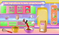 Ginger Bread House Cake Girls Cooking Game Screen Shot 0