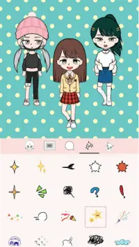 My Webtoon Character Girls - के-पॉप आईडीओएल अवतार Screen Shot 7