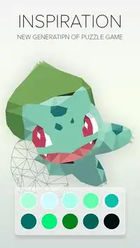 Pokemon Poly Art - Free Coloring Screen Shot 2