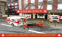 Rescate de conductor de ambulancia Simulador 2017 Screen Shot 0