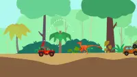 공룡 가드 -아이들을위한 공룡 게임,  쥐라기 섬에서 운전해요! Screen Shot 0