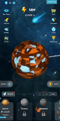 Idle Galaxy-Planet Creator Screen Shot 5