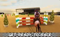 Derby paardrijden Voltooien Quest Race Jump Screen Shot 0