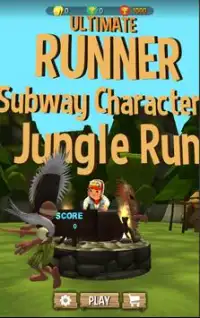 Jake Jungle Subway Dash 3D Screen Shot 0