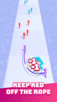 Rope Them All: Arcade Runner Game (Free) Screen Shot 1