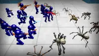 Stickman Spiders Battle Simula Screen Shot 1