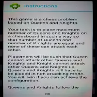 Chess Queen and Knight Problem Screen Shot 10