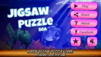 Sea life and dolphins jigsaw puzzles for everyone Screen Shot 0
