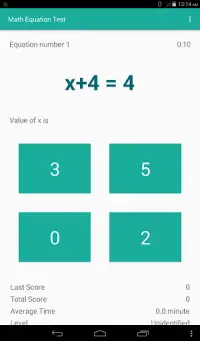 Math Equation Test Screen Shot 3