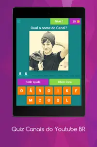 Quiz Canais Youtubers Brasil Screen Shot 12