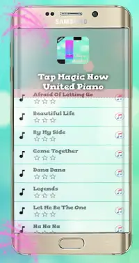 Tap Magic : Now United Piano Game Screen Shot 0