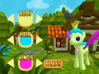 Laufende Pony 3D: Kleine Renn Screen Shot 18