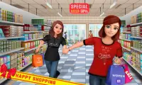 سوبر ماركت تسجيل النقدية سيم: ألعاب البنات الصراف Screen Shot 4
