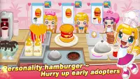 Little pirate hamburger-Girls making burger Screen Shot 0