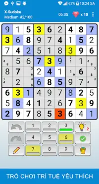 Sudoku - Trò chơi câu đố cổ điển trí tuệ Screen Shot 2