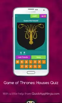 Game of Thrones: Houses Quiz Screen Shot 0