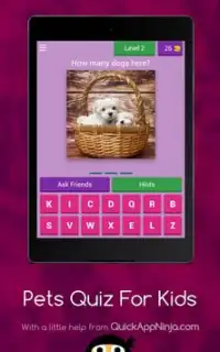 Pets Quiz For Kids Screen Shot 3