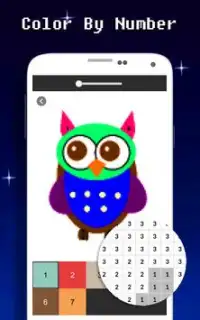 Hibou couleur mignonne par nombre - Pixel Art Screen Shot 5