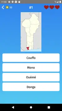 Bénin: les départements - Quiz de géographie Screen Shot 1