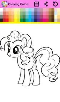 Coloring Book Little Pony Screen Shot 5